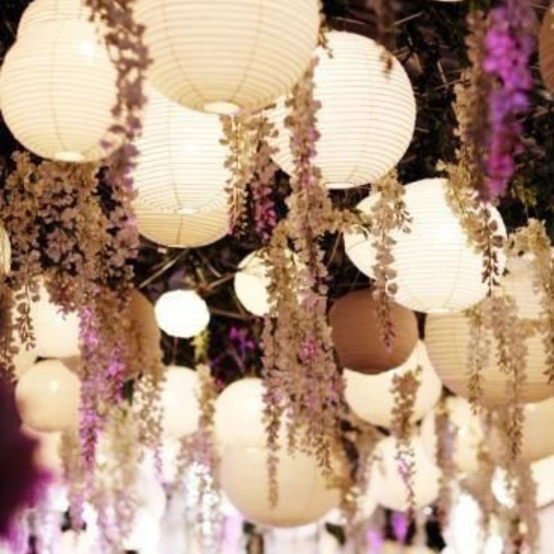 Decorative Chinese Paper Lanterns with Solar Power for Events