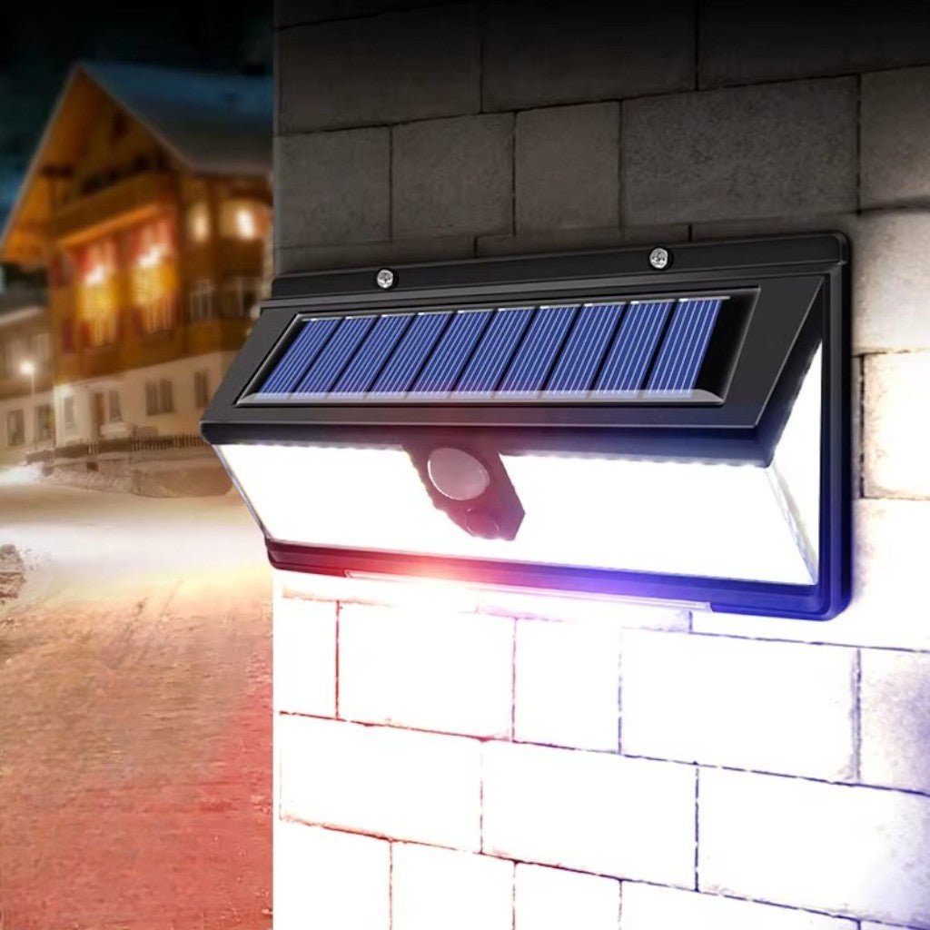 Solar Outdoor Wall Light LED PIR Motion Sensor IP65 - Lattea Global