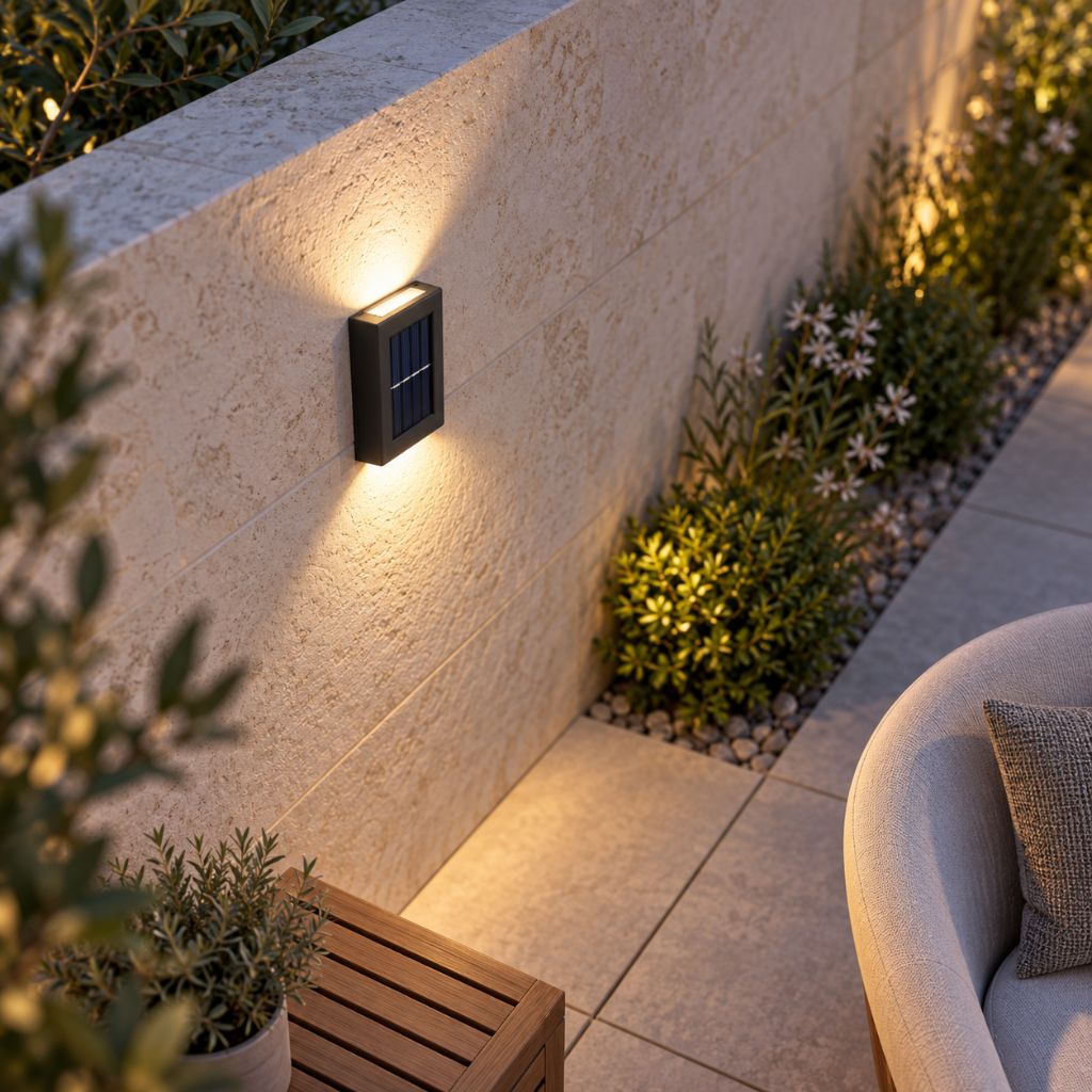 Solar Up and Down LED Outdoor Wall Lights IP65