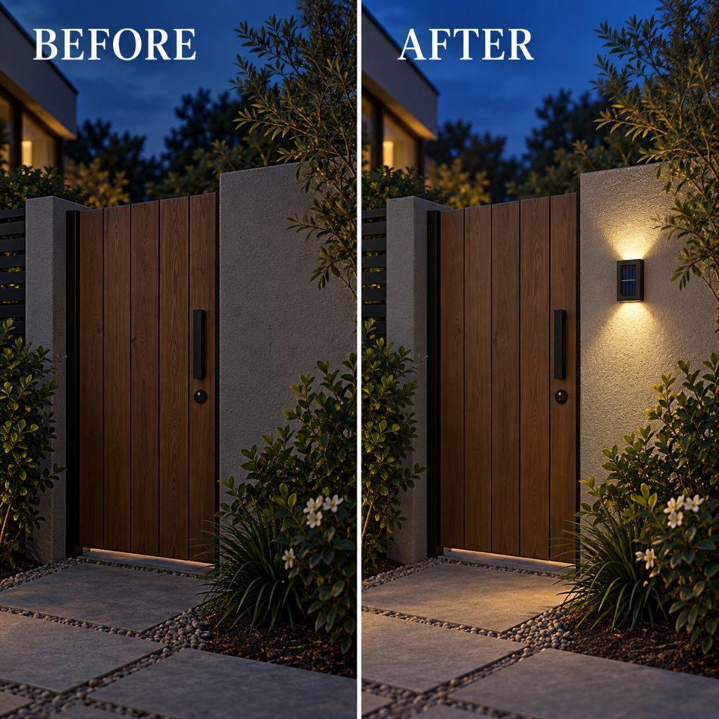 Solar Up and Down LED Outdoor Wall Lights IP65