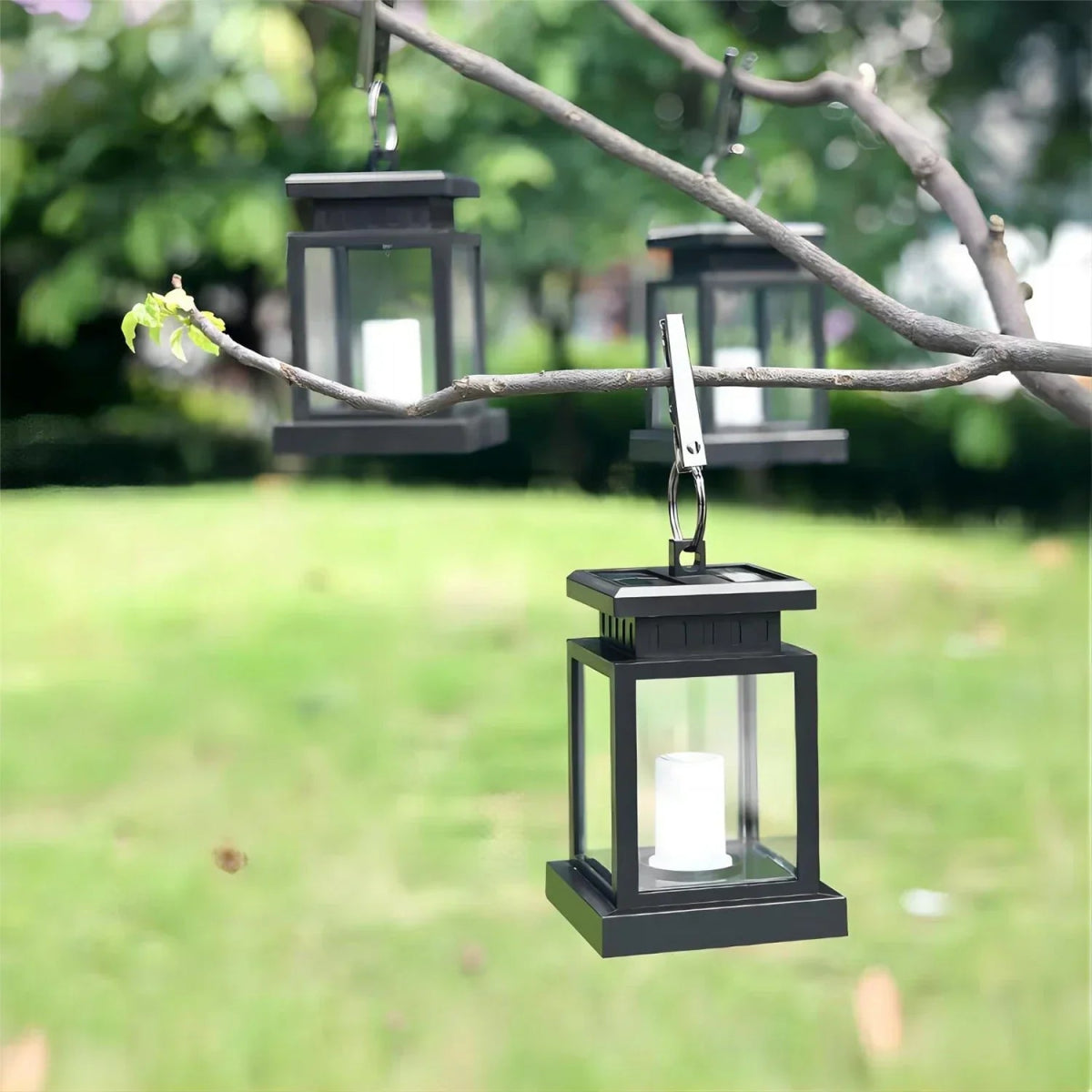 SolarFlame LED Garden Lantern - Waterproof Outdoor Candle Light - Lattea Global