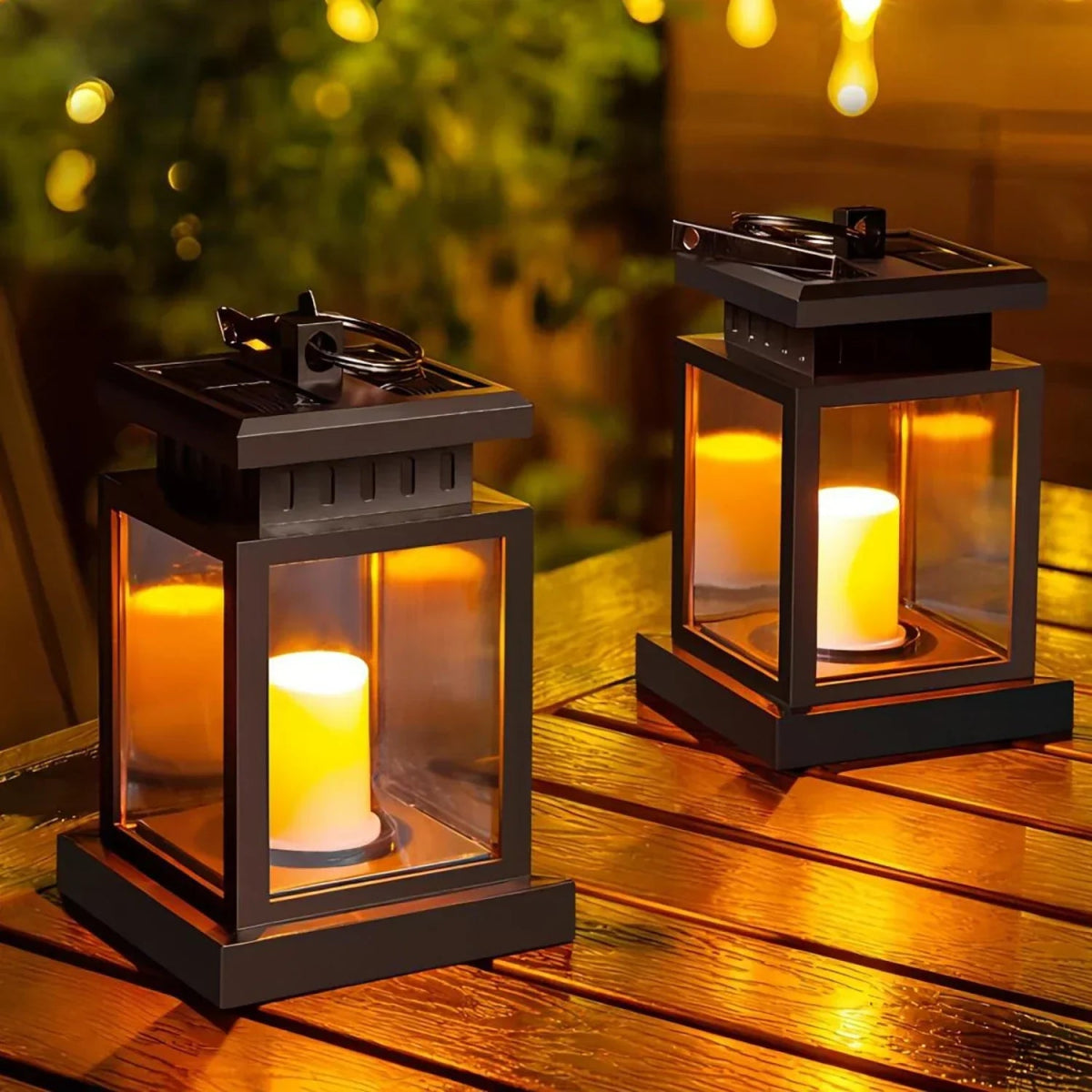 SolarFlame LED Garden Lantern - Waterproof Outdoor Candle Light - Lattea Global
