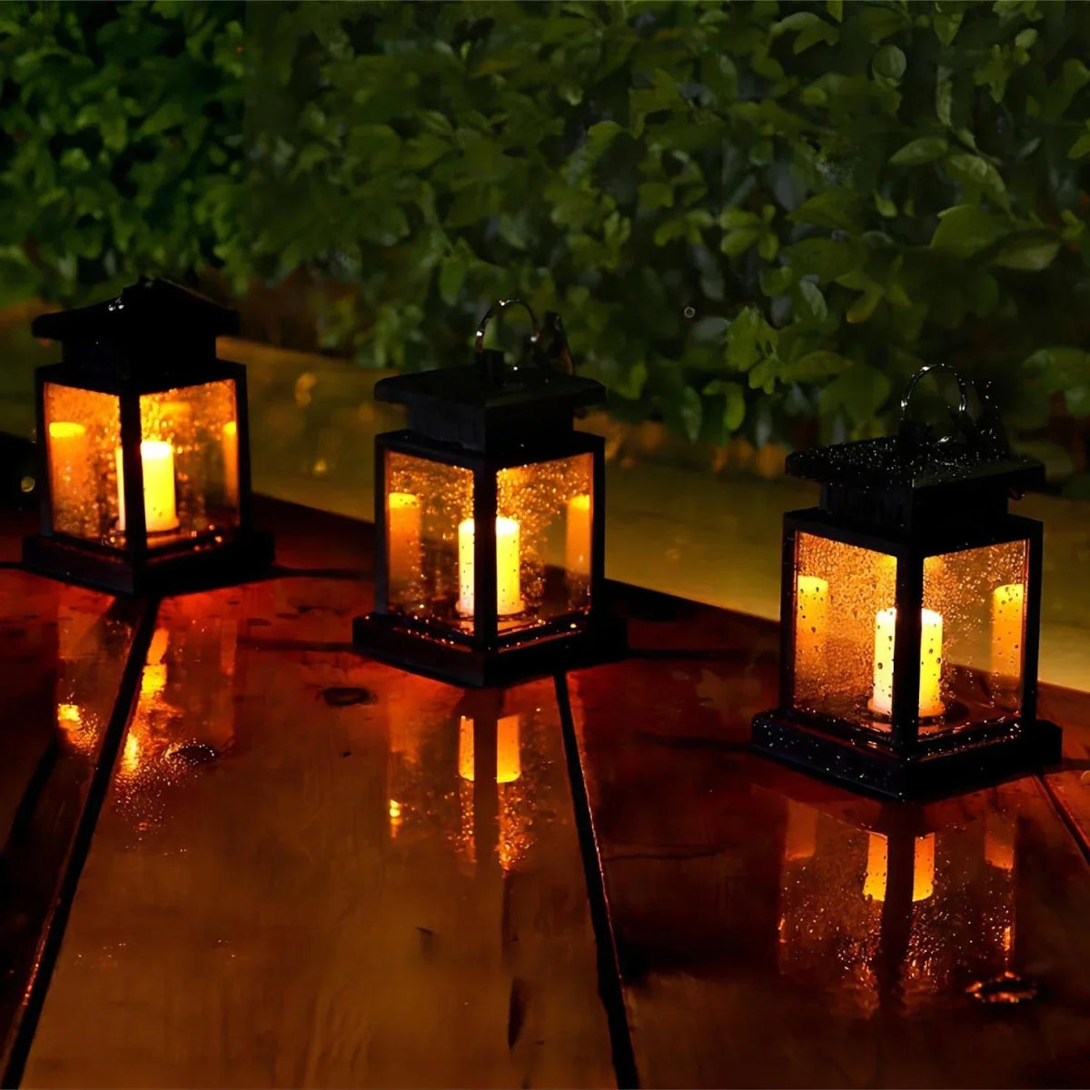 SolarFlame LED Garden Lantern - Waterproof Outdoor Candle Light - Lattea Global
