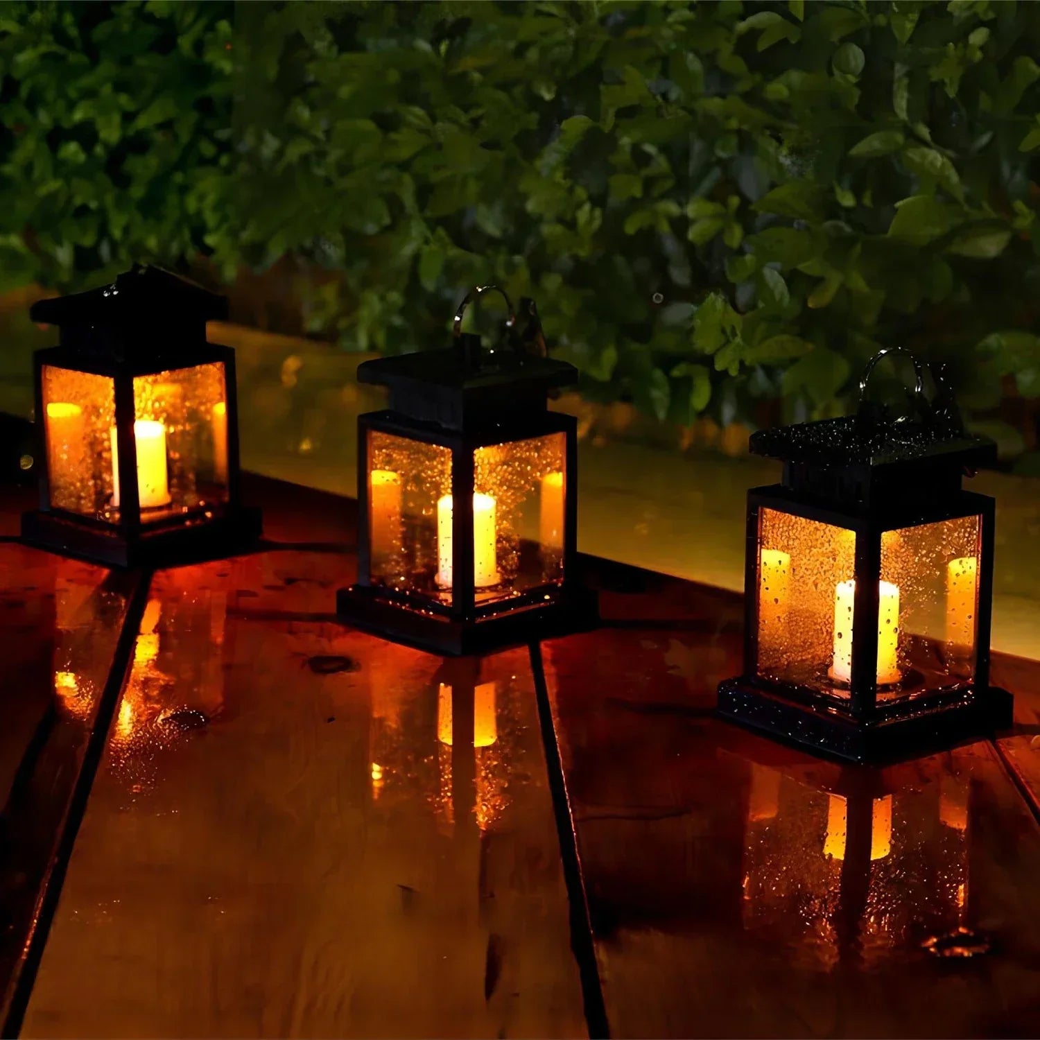 SolarFlame LED Garden Lantern - Waterproof Outdoor Candle Light