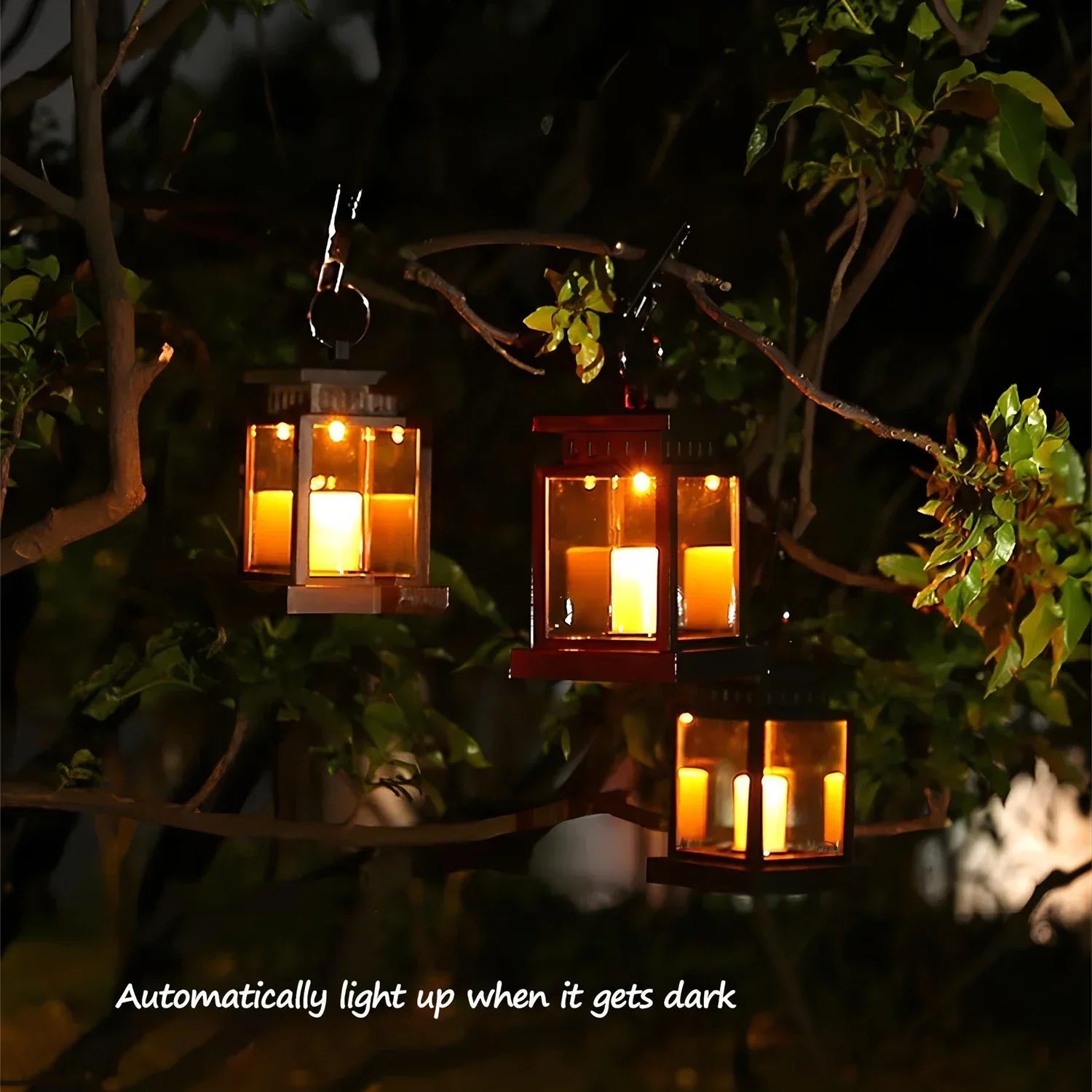 SolarFlame LED Garden Lantern - Waterproof Outdoor Candle Light