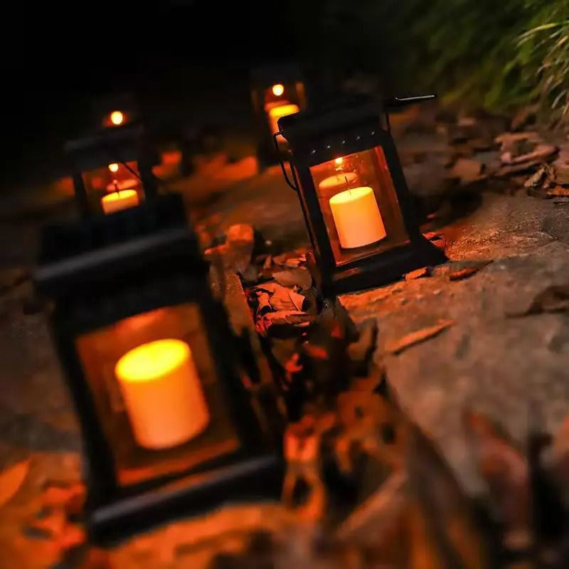 SolarFlame LED Garden Lantern - Waterproof Outdoor Candle Light