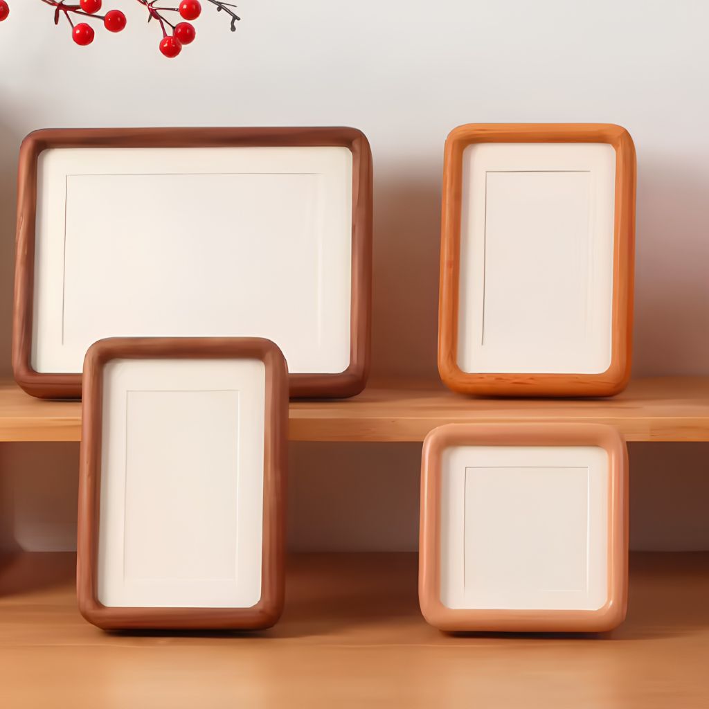 Solid Wood Mortise and Tenon Photo Frame with Rounded Edges