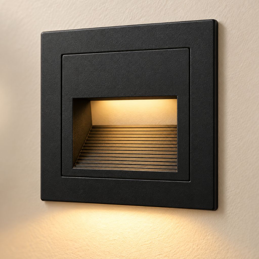 Square Recessed LED Stair Light with Aluminium Frame