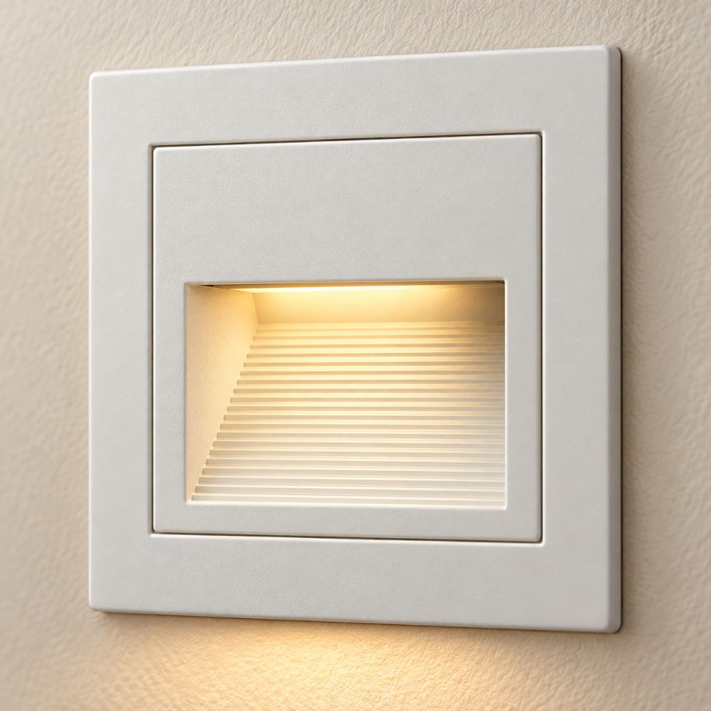 Square Recessed LED Stair Light with Aluminium Frame