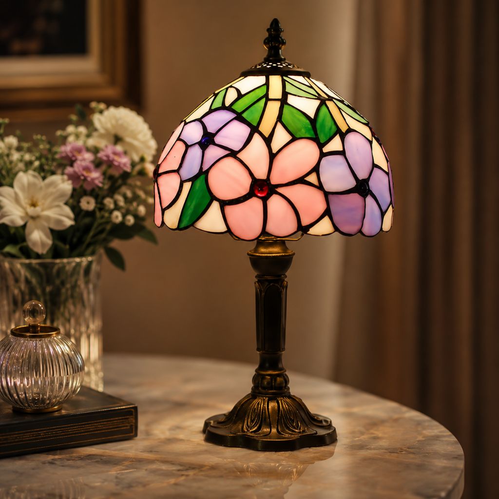 Stained Glass Colorful Desk Lamp