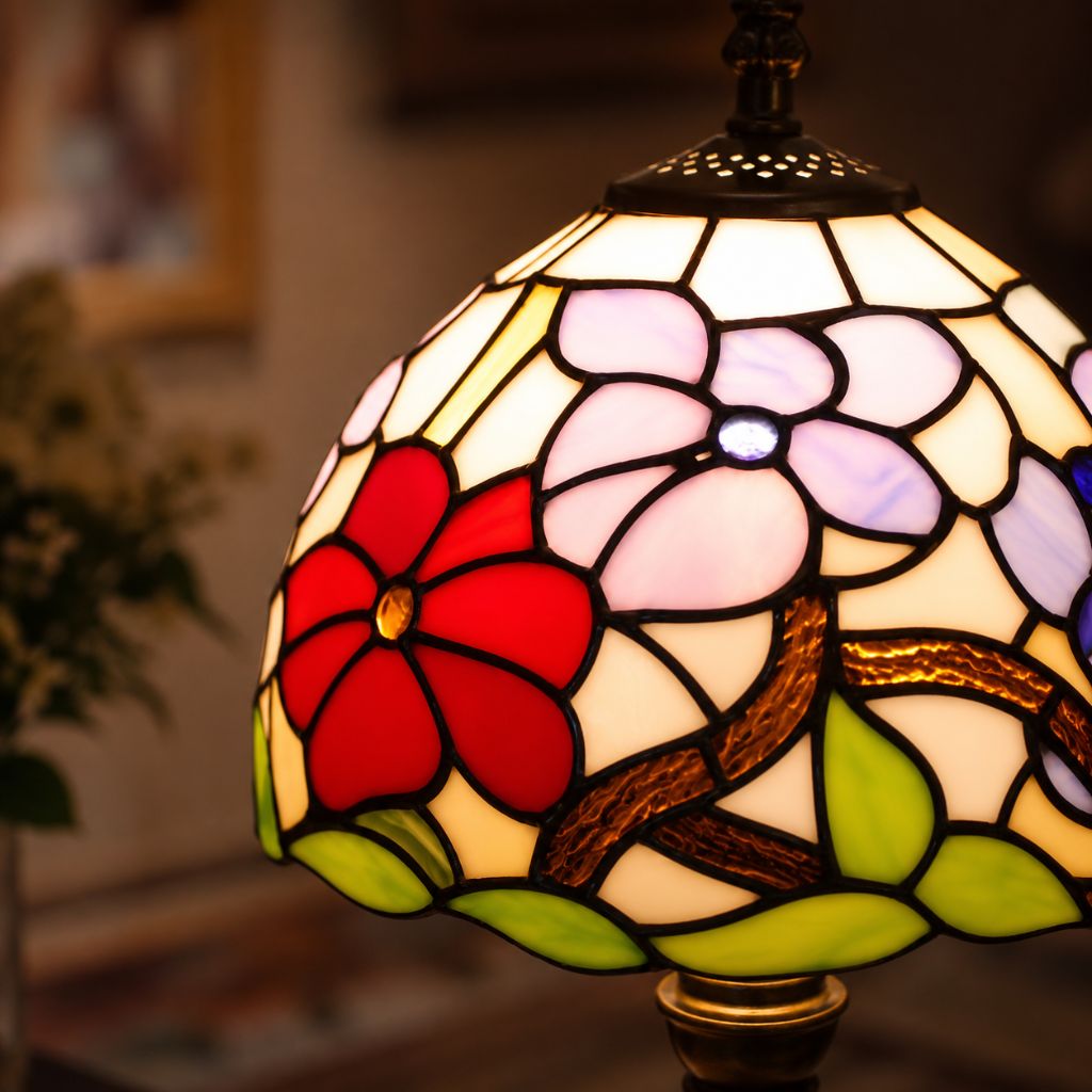 Stained Glass Colorful Desk Lamp