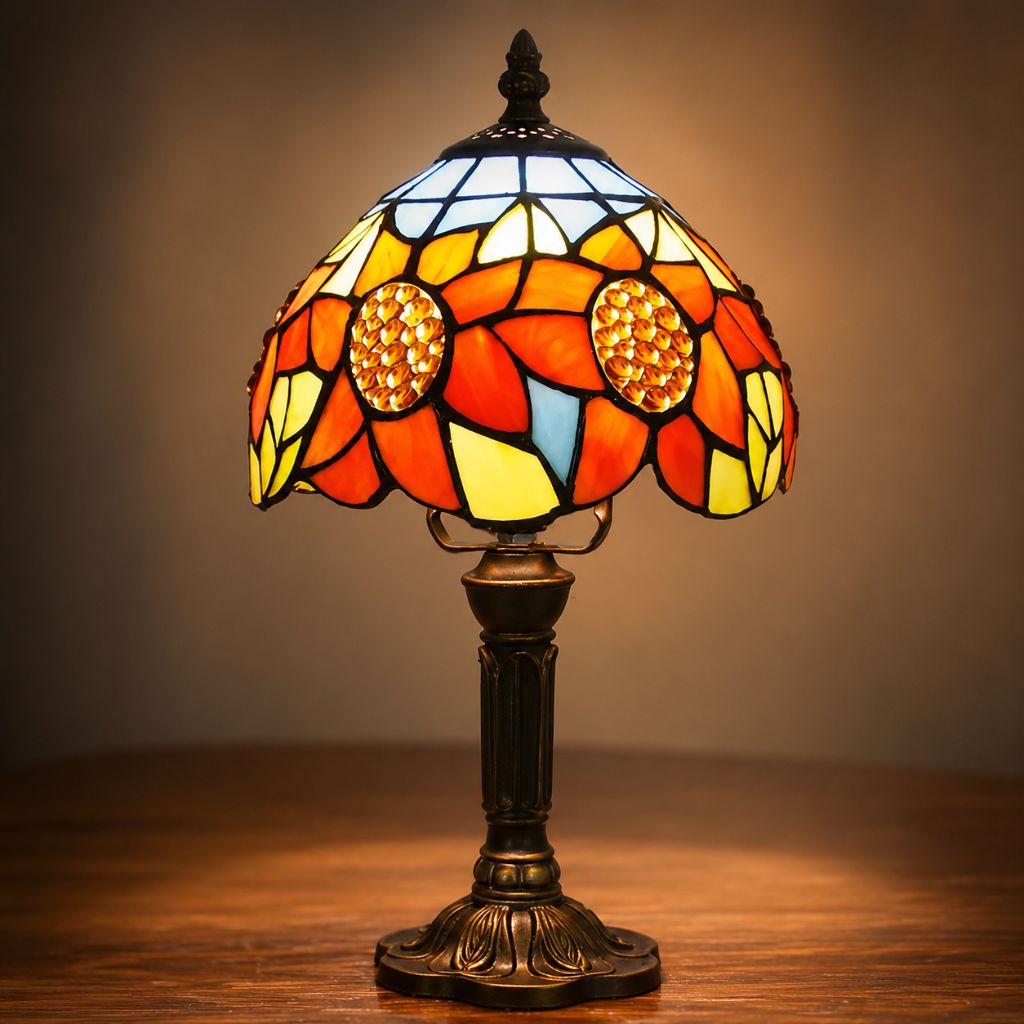 Stained Glass Colorful Desk Lamp