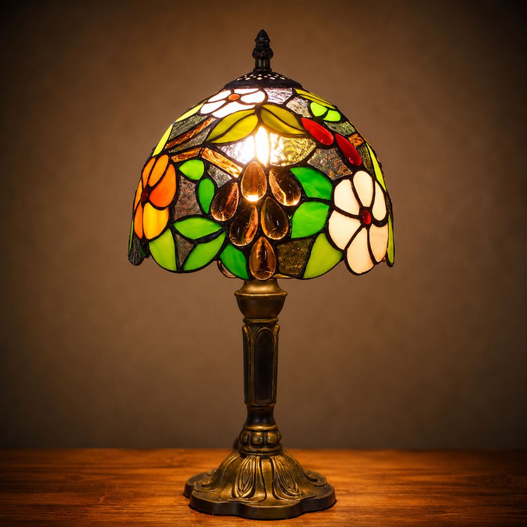 Stained Glass Colorful Desk Lamp