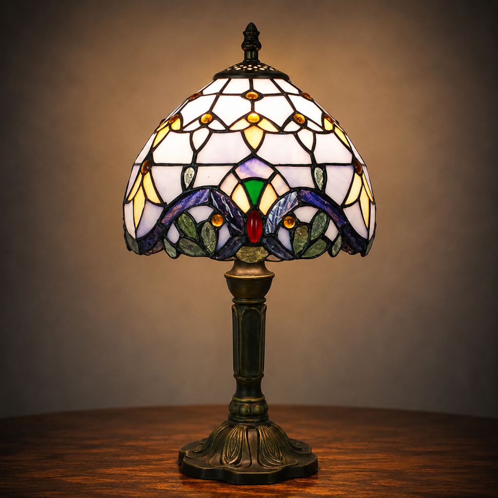 Stained Glass Colorful Desk Lamp