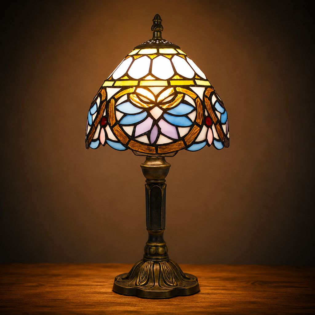 Stained Glass Colorful Desk Lamp