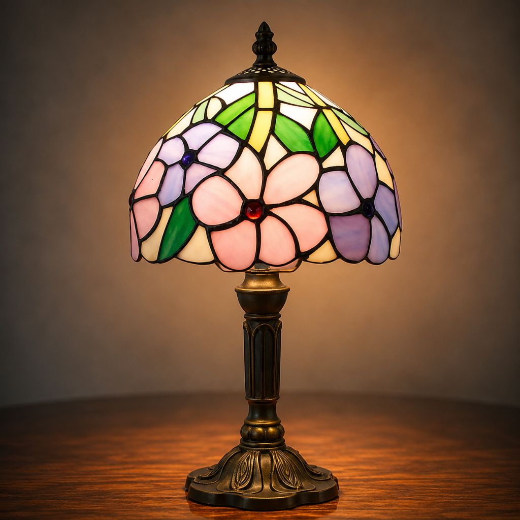 Stained Glass Colorful Desk Lamp