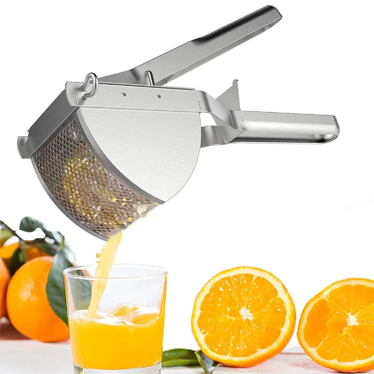 Stainless Steel Potato Ricer & Masher – Versatile for Potatoes, Fruits & Veggies