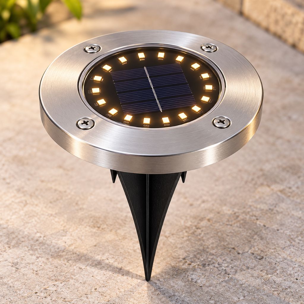 Stainless Steel Solar LED Garden Ground Lights IP65