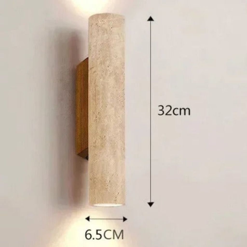 StoneShine - Wabi Sabi Travertine Wall Lamp