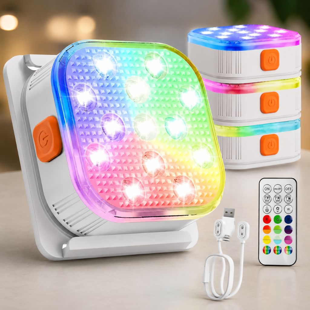Submersible Pool Light Rechargeable RGB LED with Remote Control