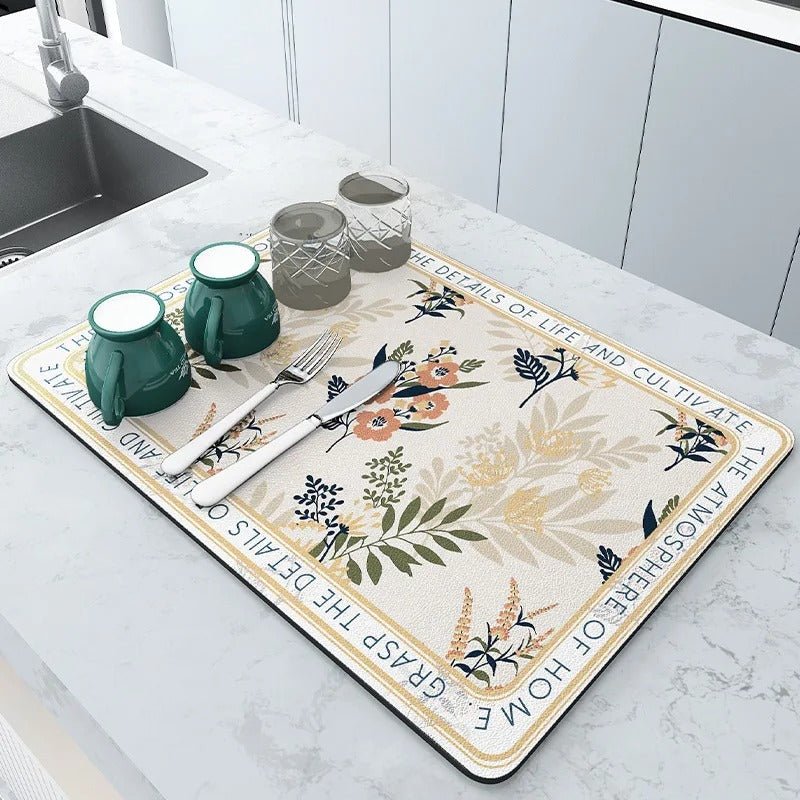 Super Absorbent Kitchen Mat Large Quick Dry Drainage Pad - Lattea Global