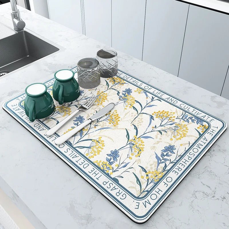 Super Absorbent Kitchen Mat Large Quick Dry Drainage Pad - Lattea Global