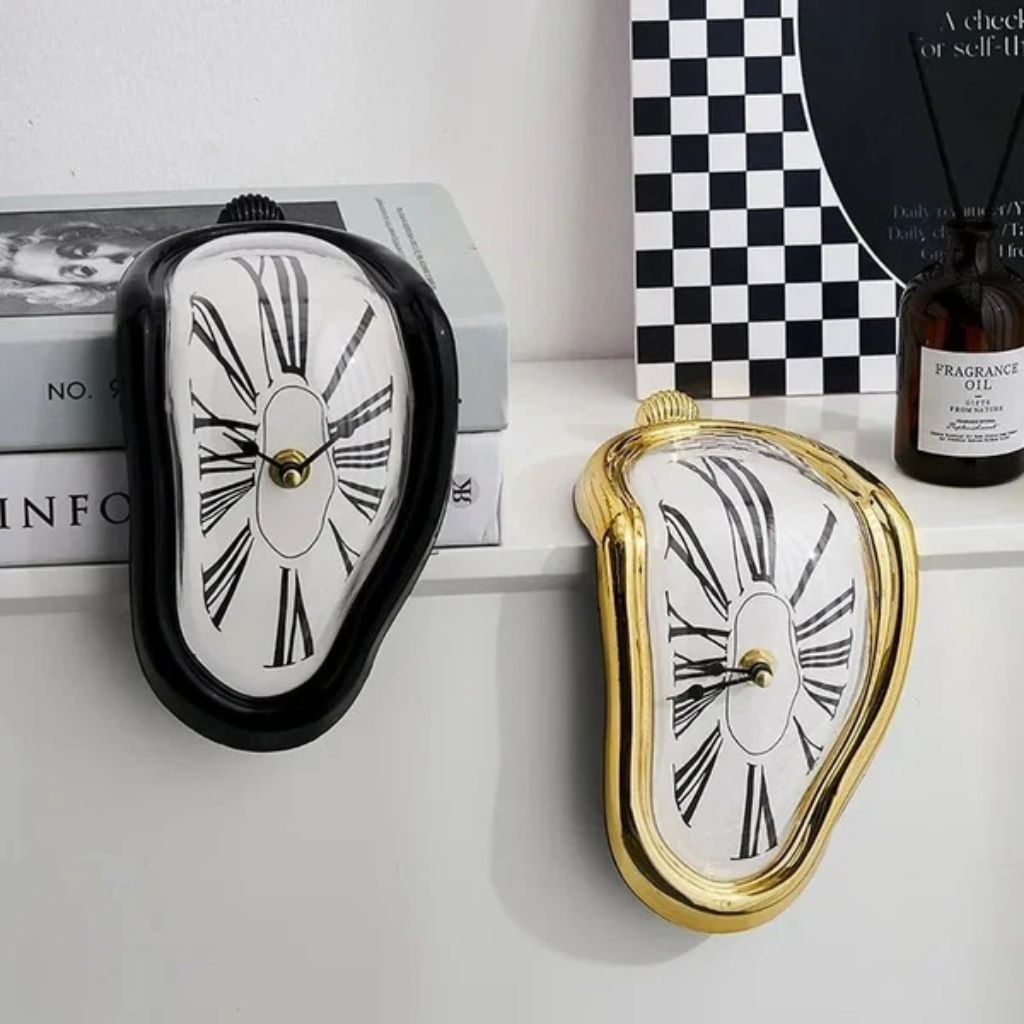 Surreal Melting Quartz Table Clock