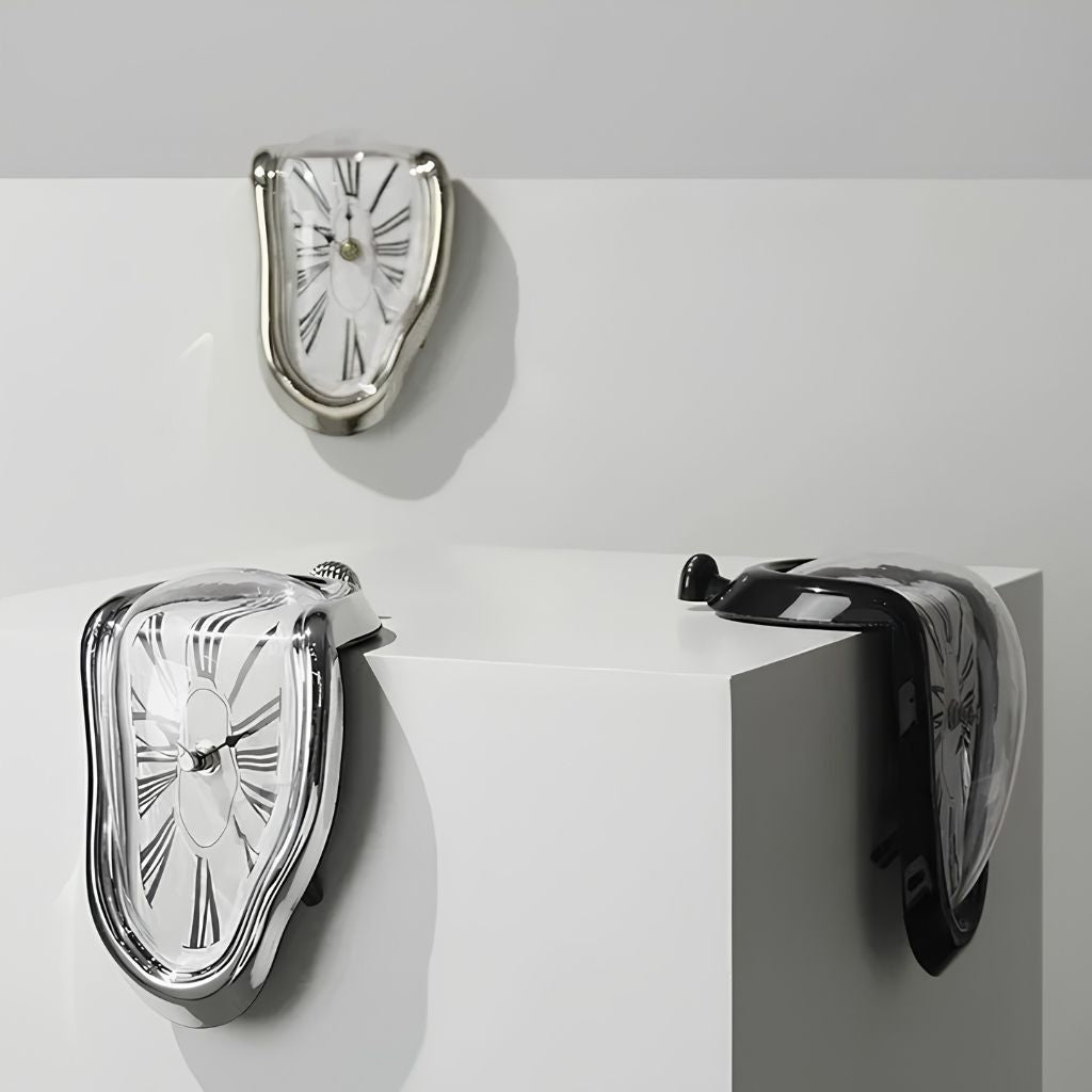 Surreal Melting Quartz Table Clock