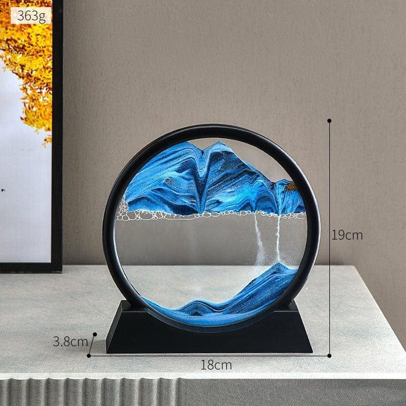 Rotating 3D Sand Art Frame Decor for Relaxation