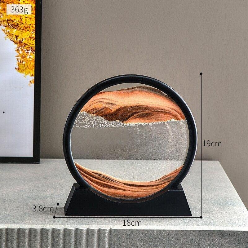 Rotating 3D Sand Art Frame Decor for Relaxation