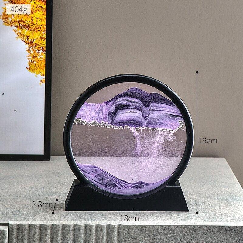 Rotating 3D Sand Art Frame Decor for Relaxation