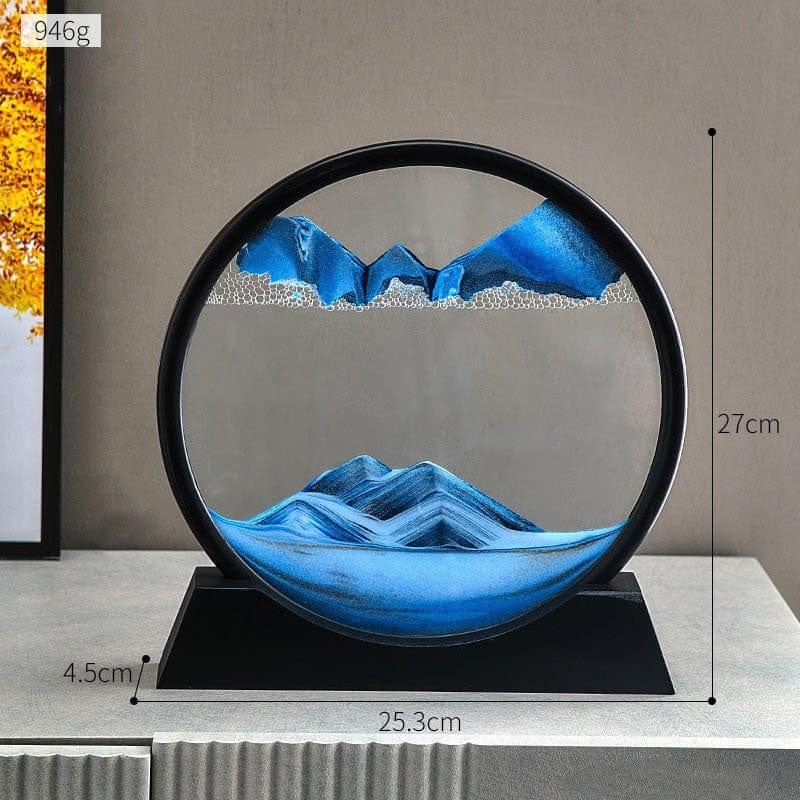 Rotating 3D Sand Art Frame Decor for Relaxation