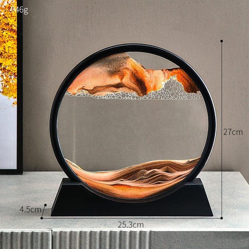 Rotating 3D Sand Art Frame Decor for Relaxation