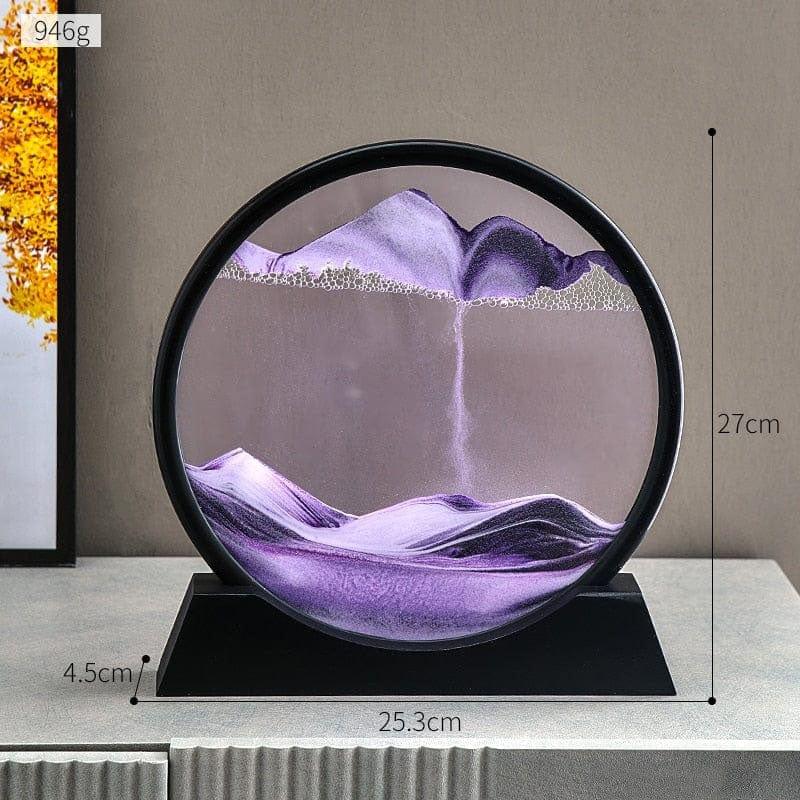 Rotating 3D Sand Art Frame Decor for Relaxation