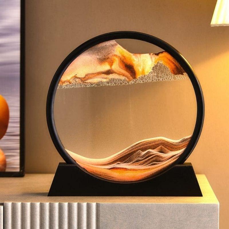 Rotating 3D Sand Art Frame Decor for Relaxation