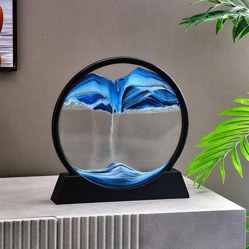 Rotating 3D Sand Art Frame Decor for Relaxation