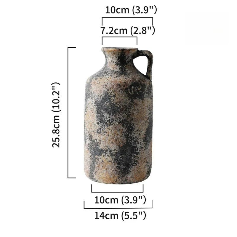 The Rustica Vase Handcrafted Ceramic - Lattea Global
