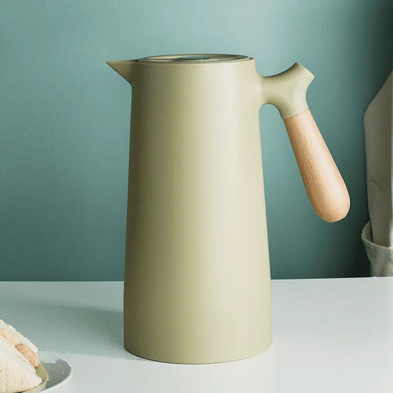 Thermal Jug with Wooden Handle - Nordic Design 1L