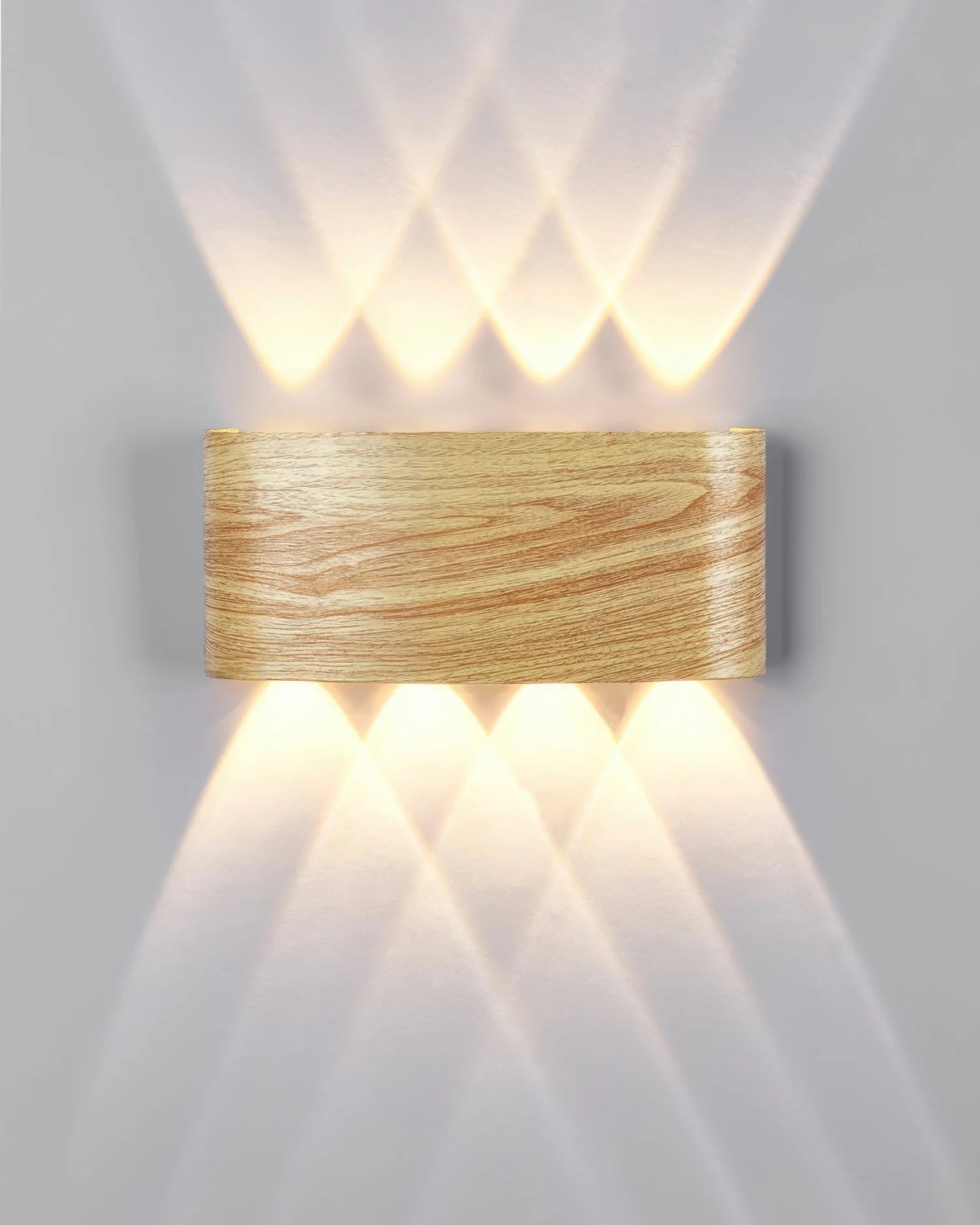 TimberGlow Woodgrain LED Outdoor Sconce