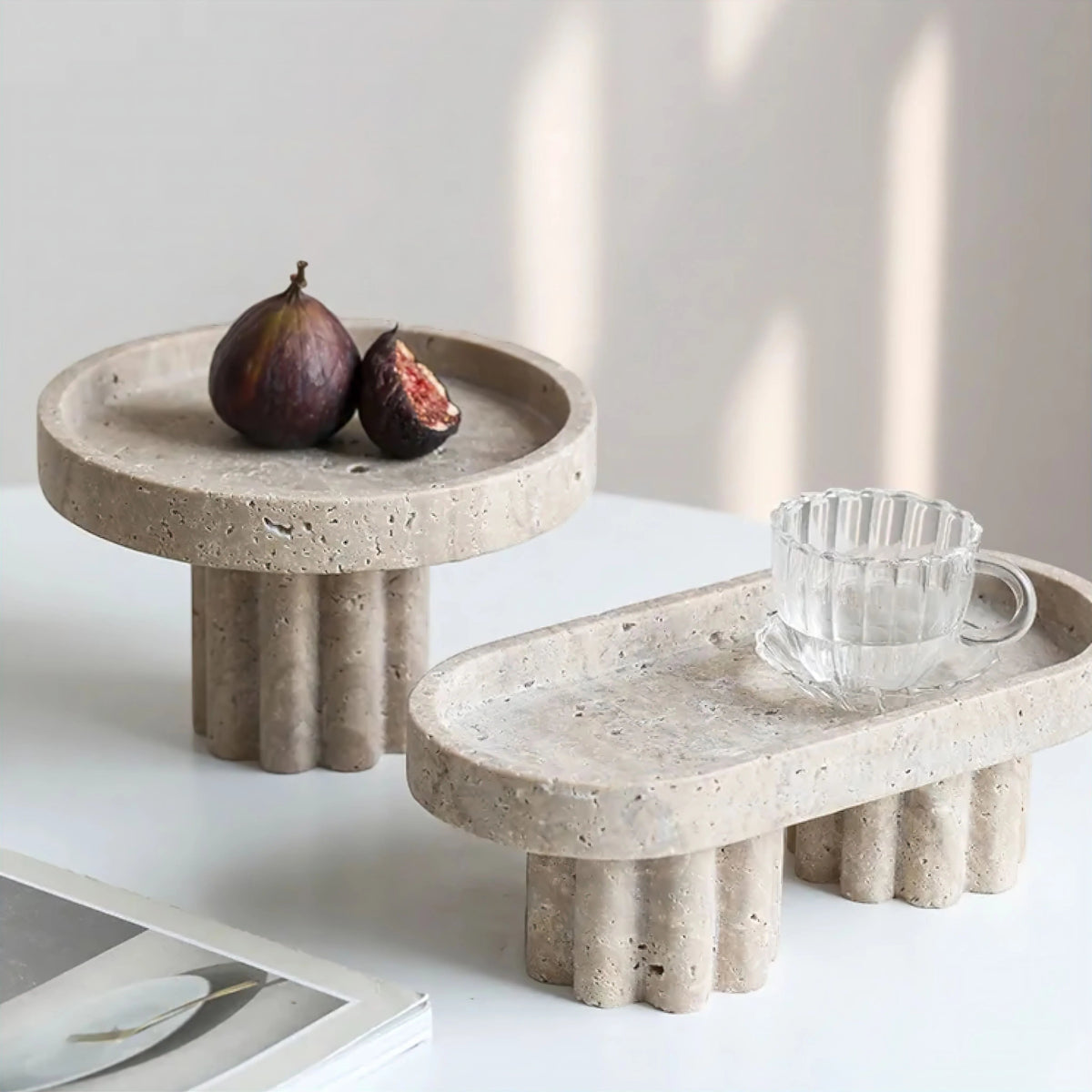 Travertine Display Tray - Lattea Global