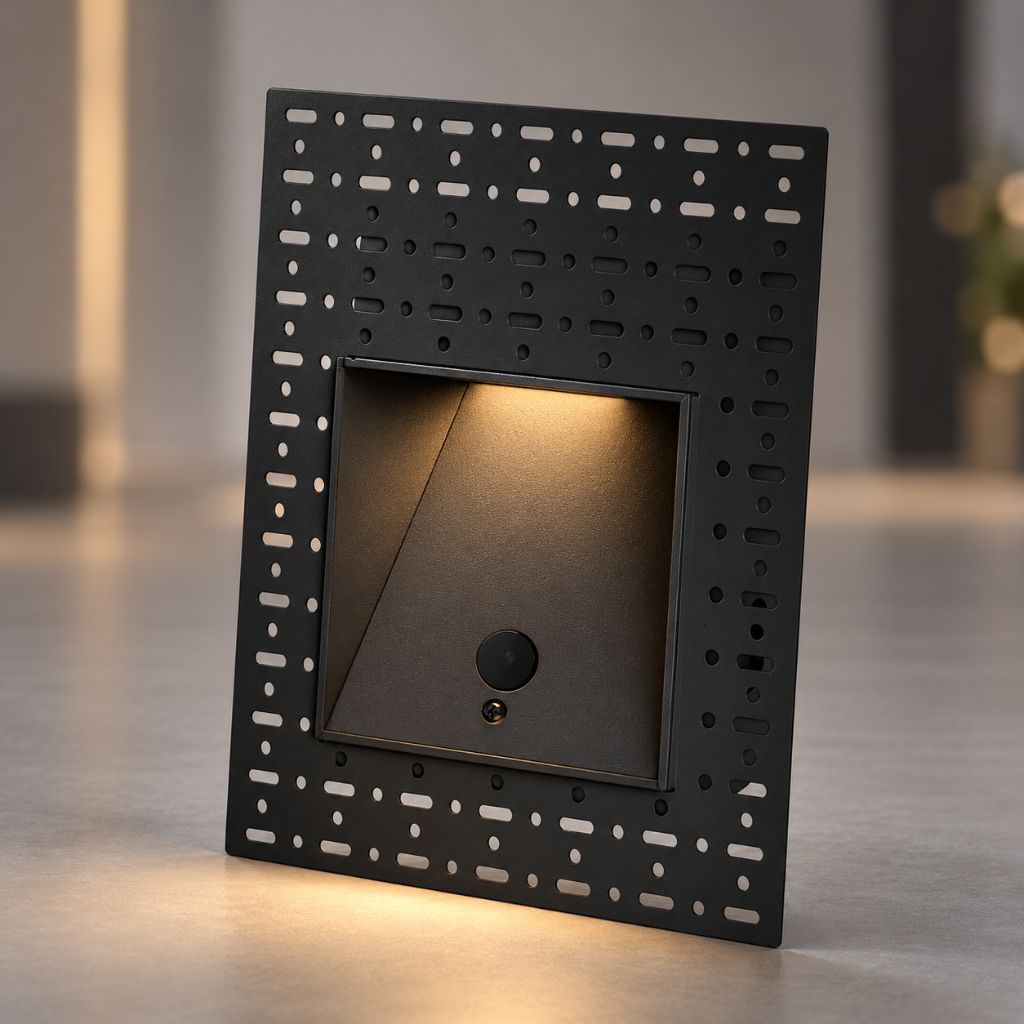 Trimless Recessed LED Step Light with Optional PIR Sensor