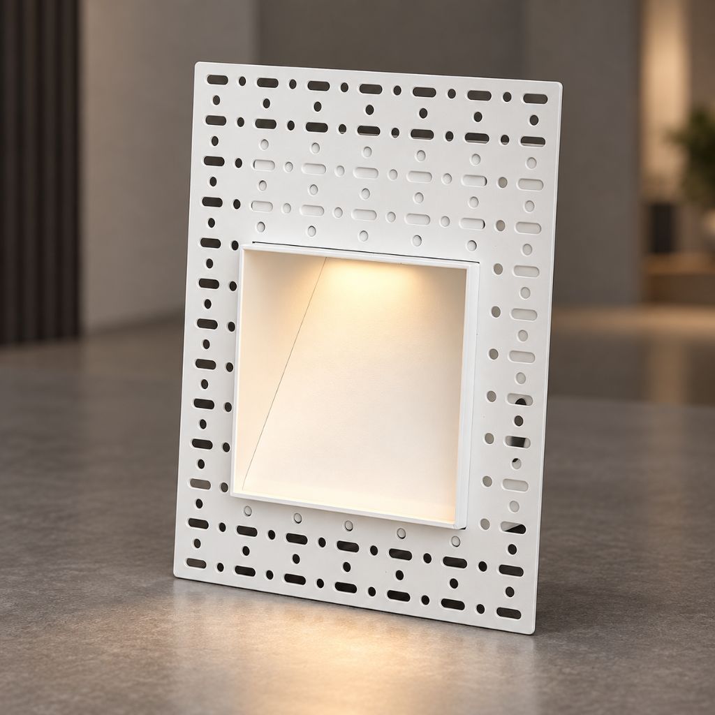 Trimless Recessed LED Step Light with Optional PIR Sensor