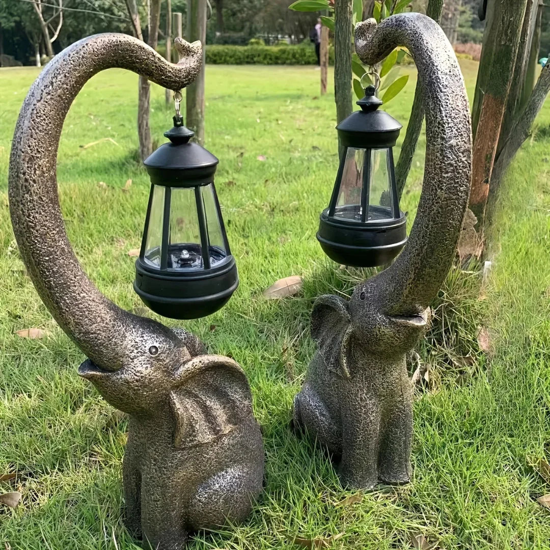 Twilight Glow Elephant Solar Lamp Lattea