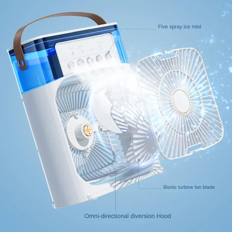 Ultra-Cooling Portable Ice Mist Fan with LED Lights - Lattea