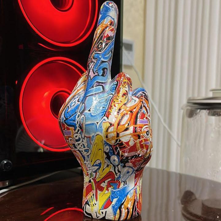 Middle Finger Sculpture