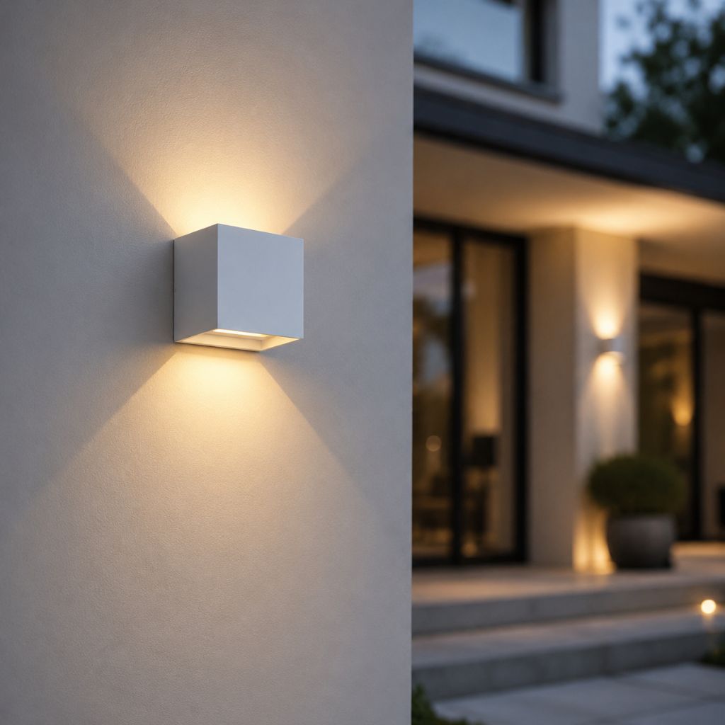 UrbanCube LED Outdoor Wall Lamp - Modern Cube Design & Weatherproof