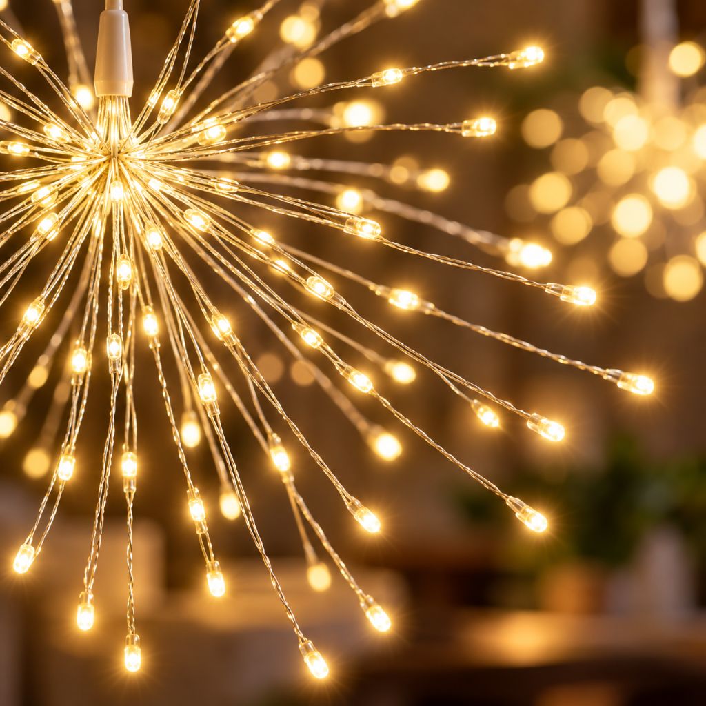USB LED Starburst Christmas Lights with 8 Lighting Modes