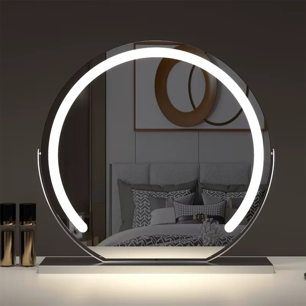 Vanity makeup mirror 15x magnification touch with led lights – view 3