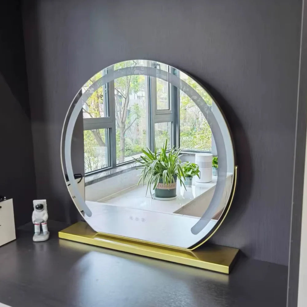Vanity makeup mirror 15x magnification touch with led lights – view 4