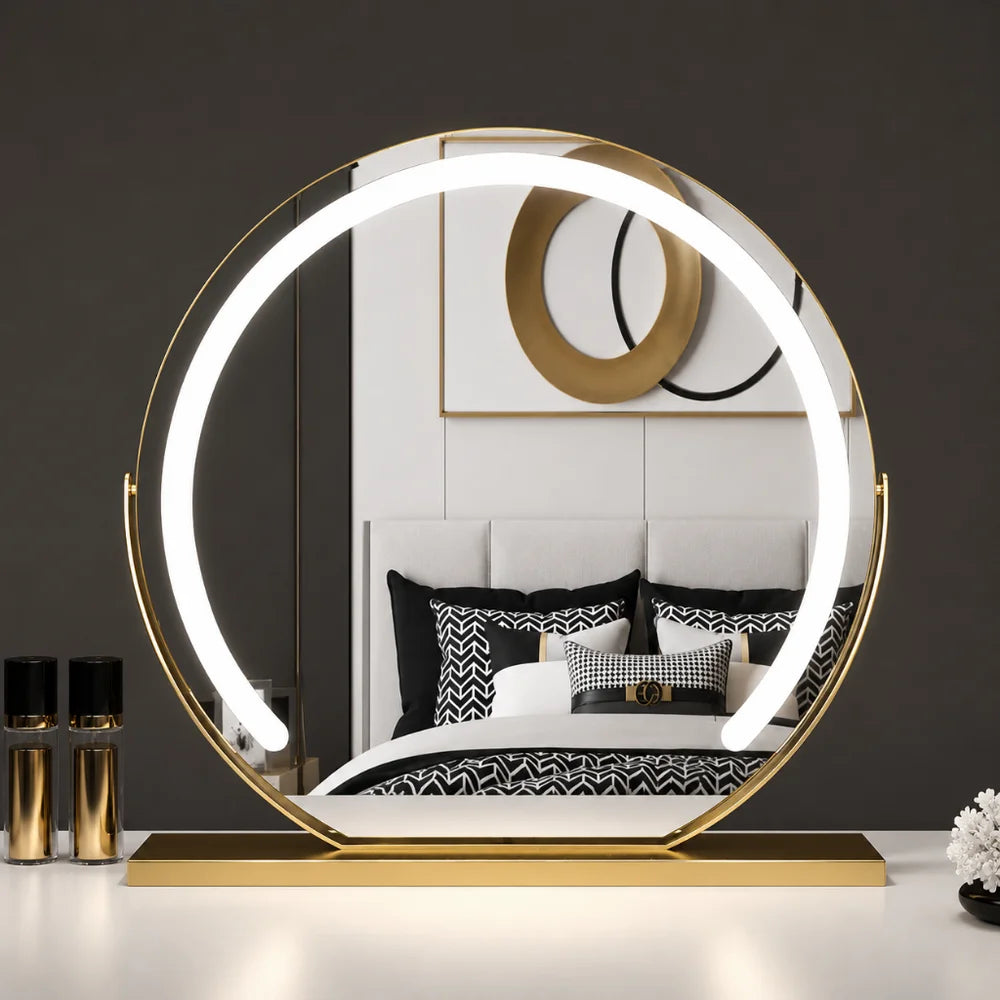 Vanity makeup mirror 15x magnification touch with led lights – view 10
